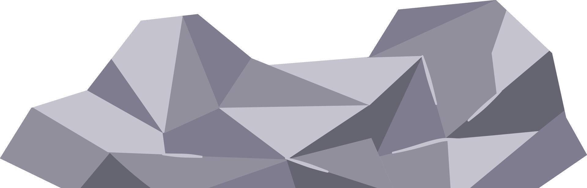 Boulder Rock Illustration. vector