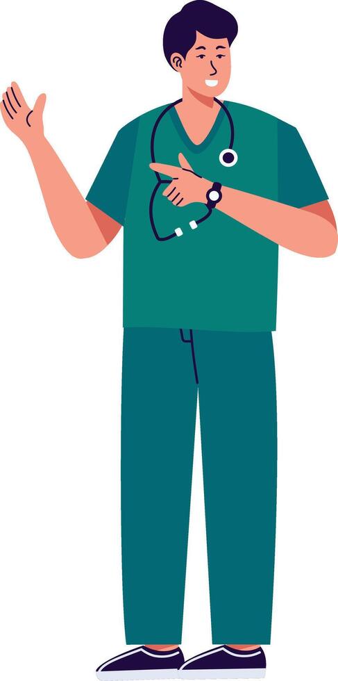 People Labor Day Character on White Background. vector