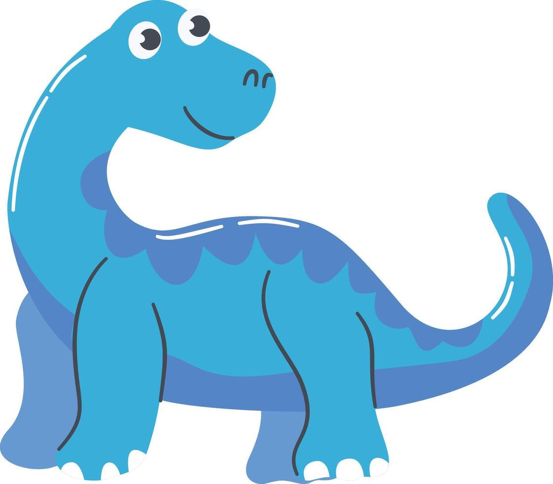 Cute Dinosaurs Cartoon Character Isolated on White Background vector