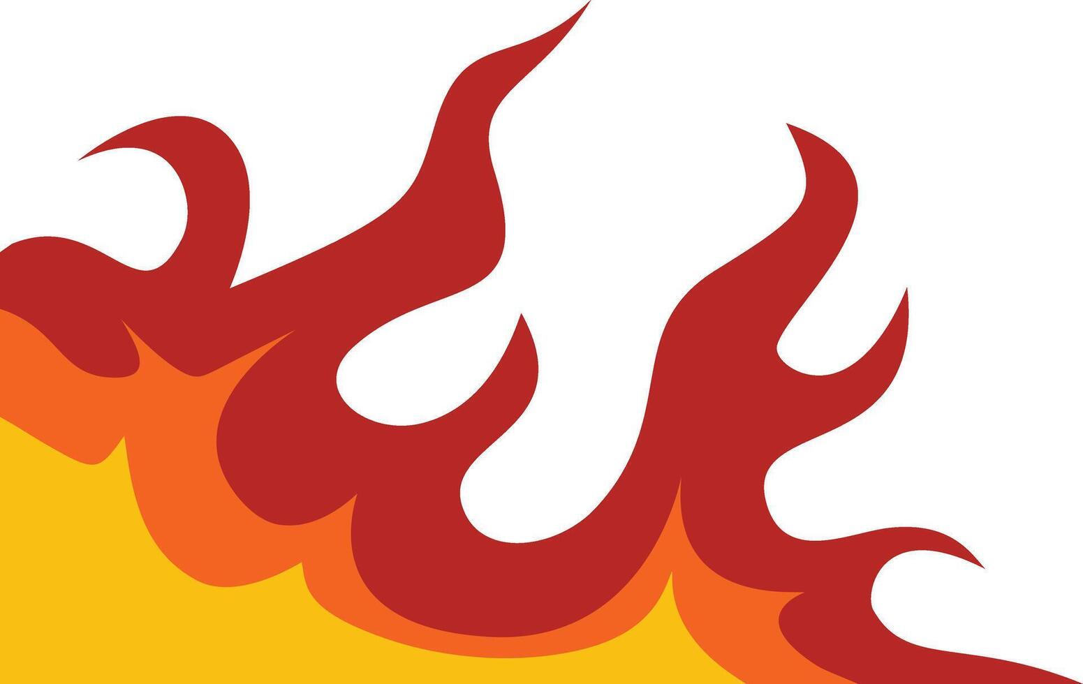 Fire Frame Border Icon in Flat Design. vector