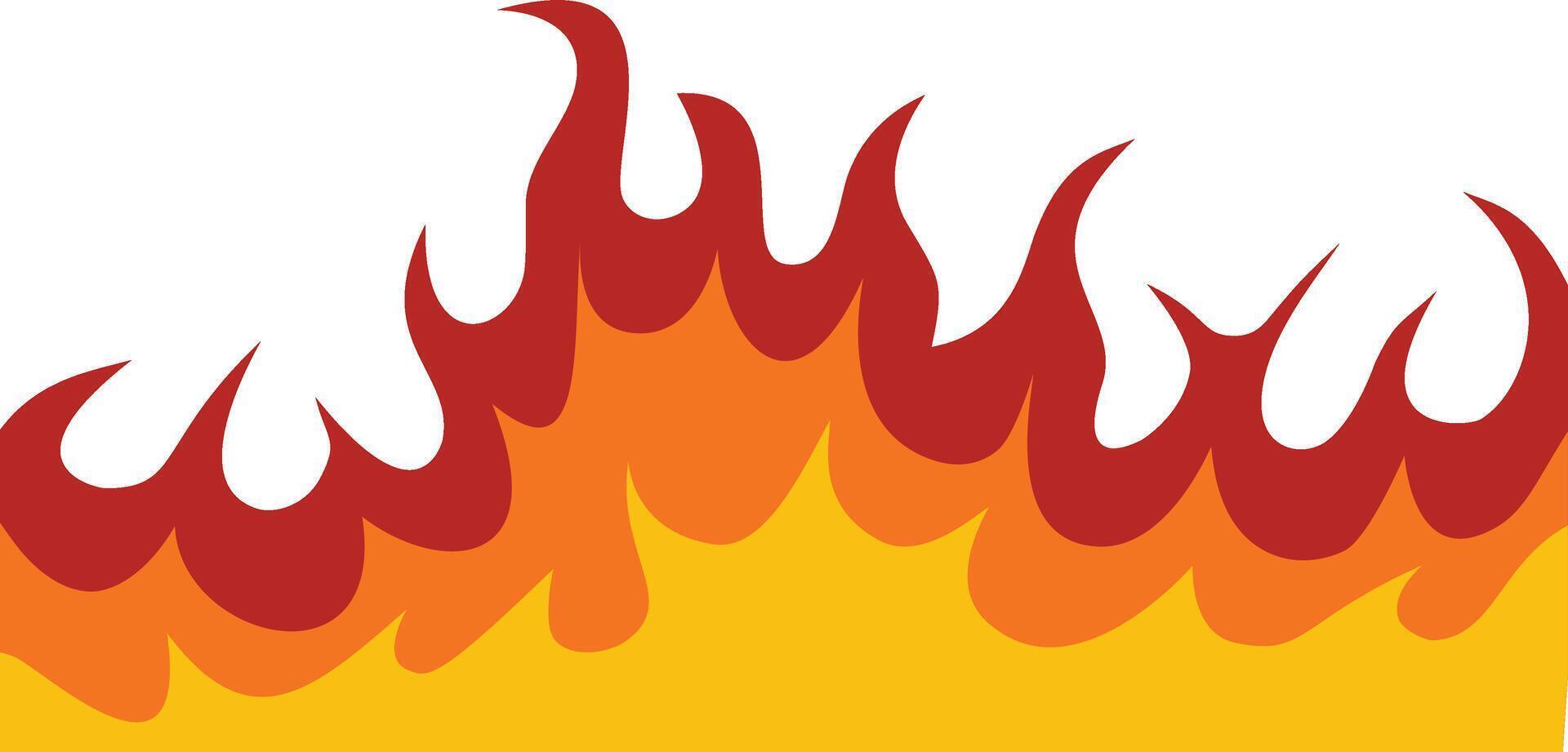 Fire Frame Border Icon vector