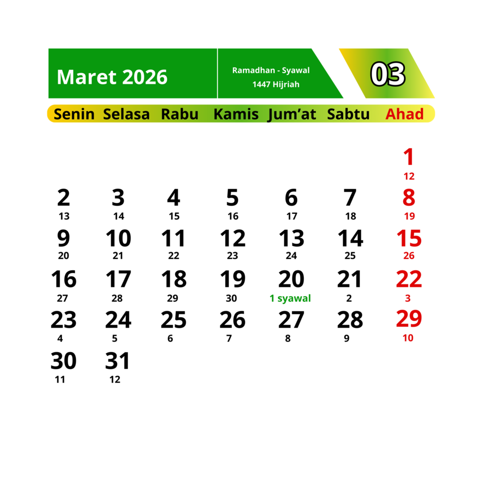 calendar template design march 2026 transparent png