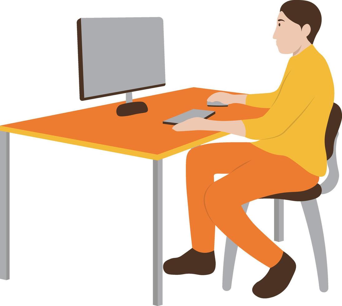 World Programmer Day People Illustration. Isolated on White Background. vector