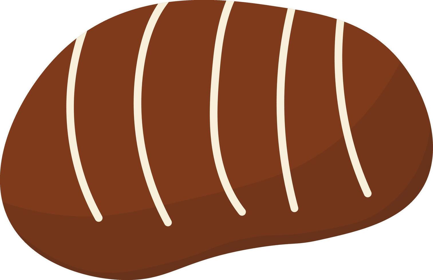 Chocolate Food Illustration with Flat Design vector