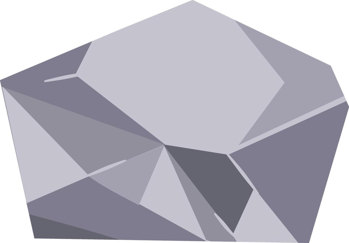 Boulder Rock Illustration with Flat Design vector