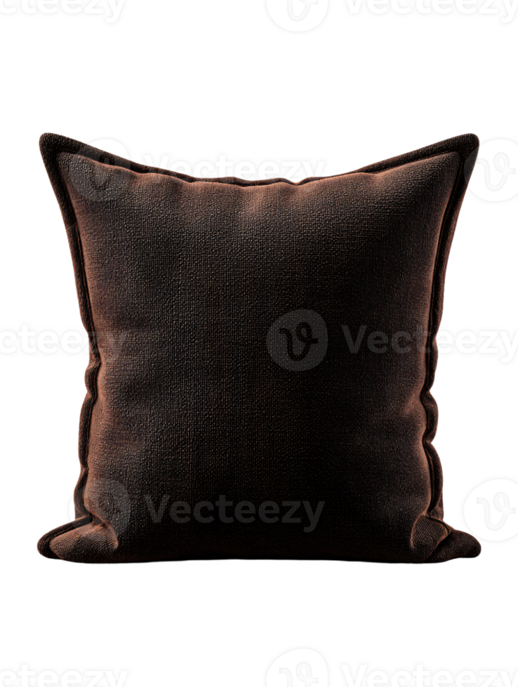 Elegant Dark Textured Decorative Throw Pillow for Cozy Interiors png