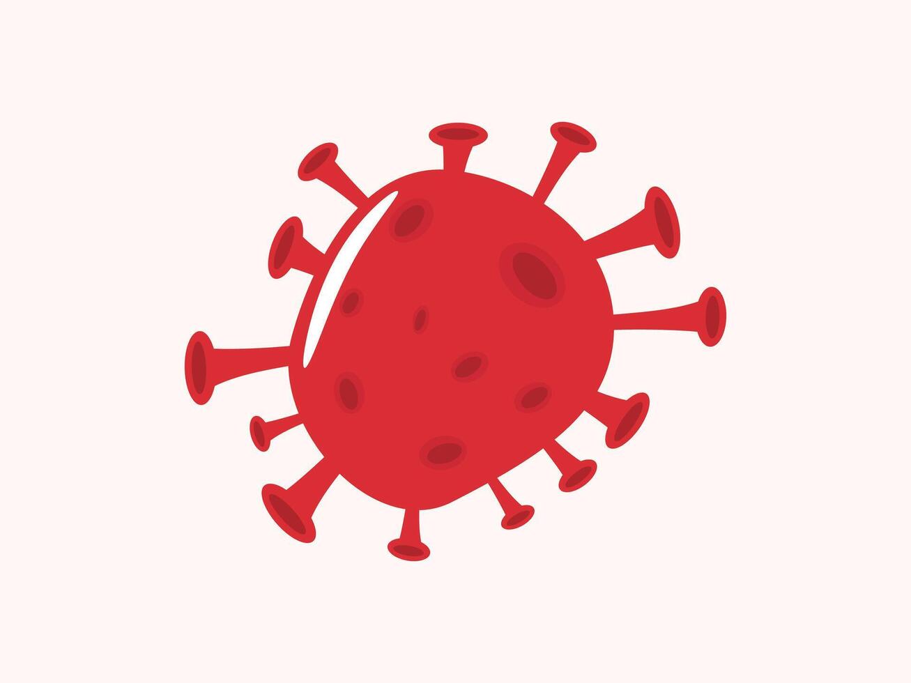 Virus icon in clean style vector