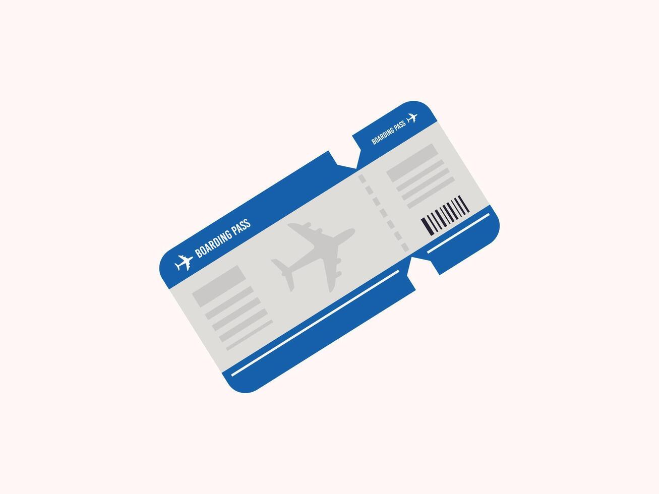 Ticket icon design illustration in flat style vector