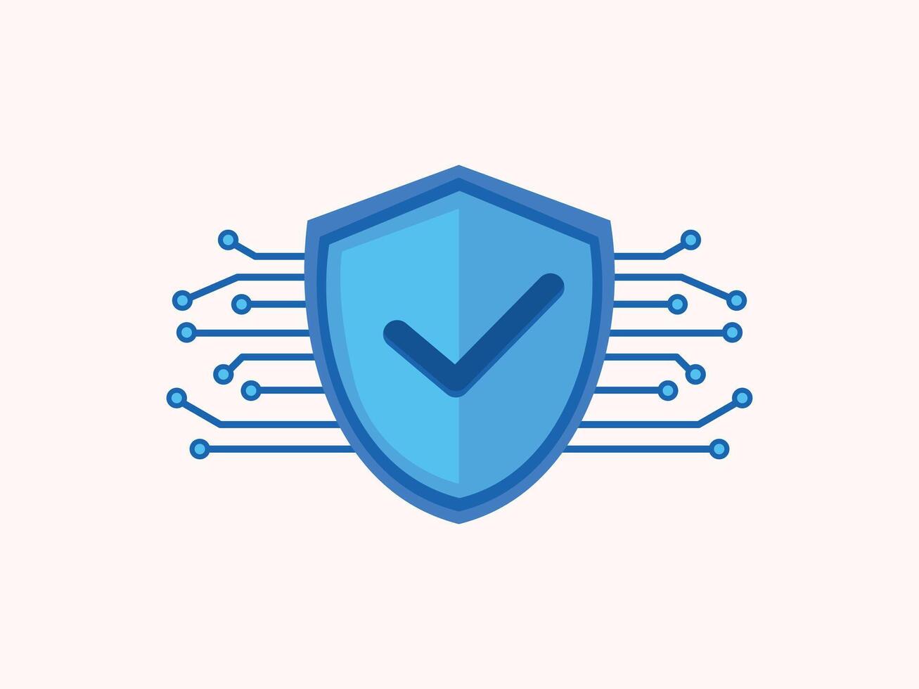 Data security icon design illustration in a clean vector