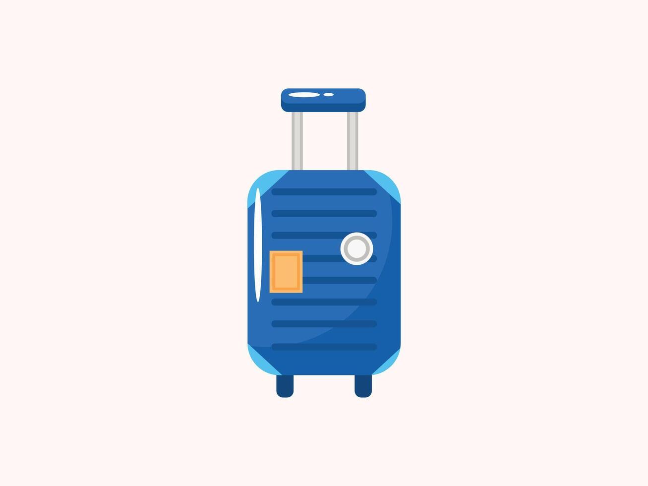Suitcase icon design illustration in flat style vector