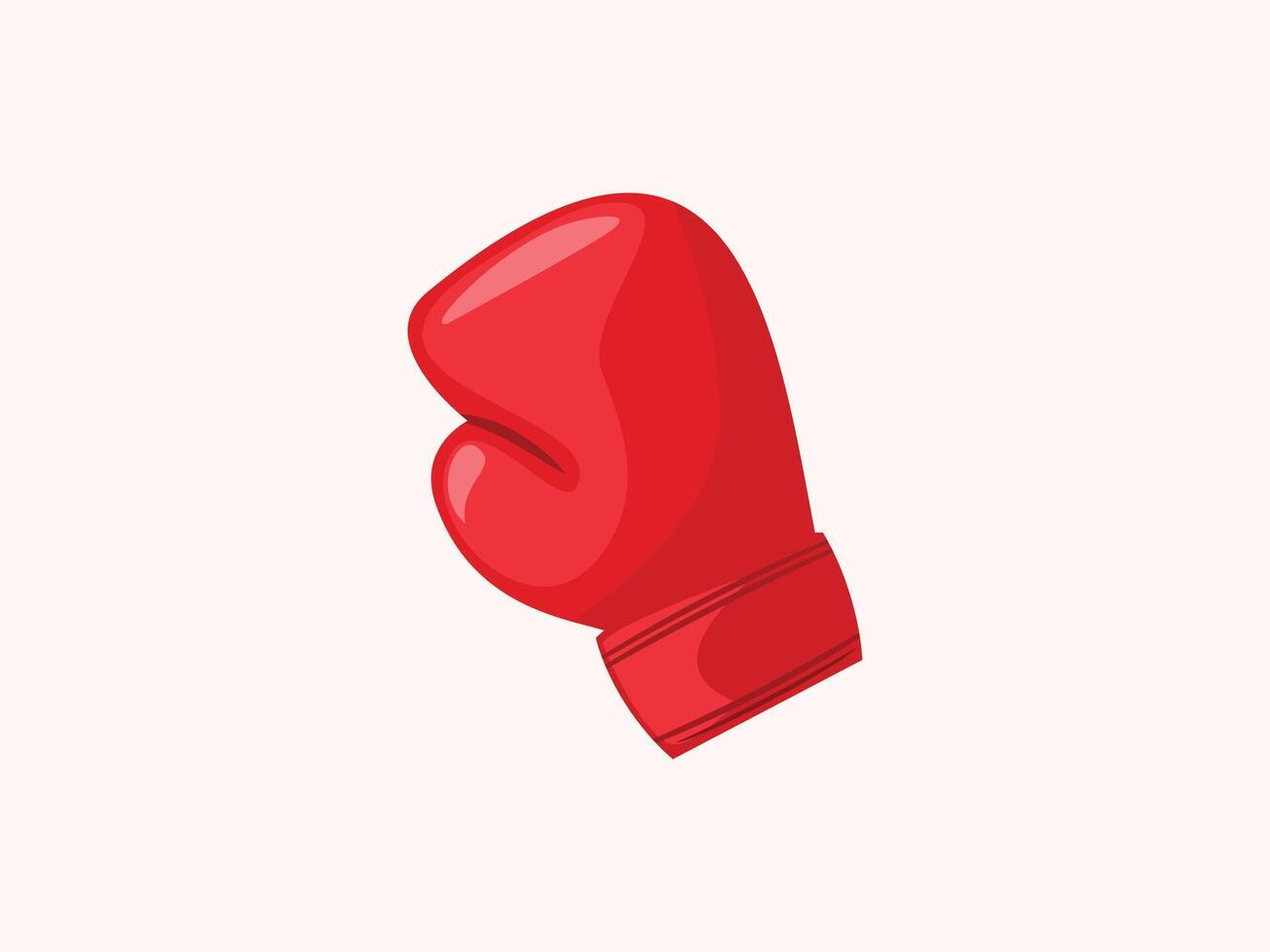 Boxing icon illustration with minimal and bold design vector