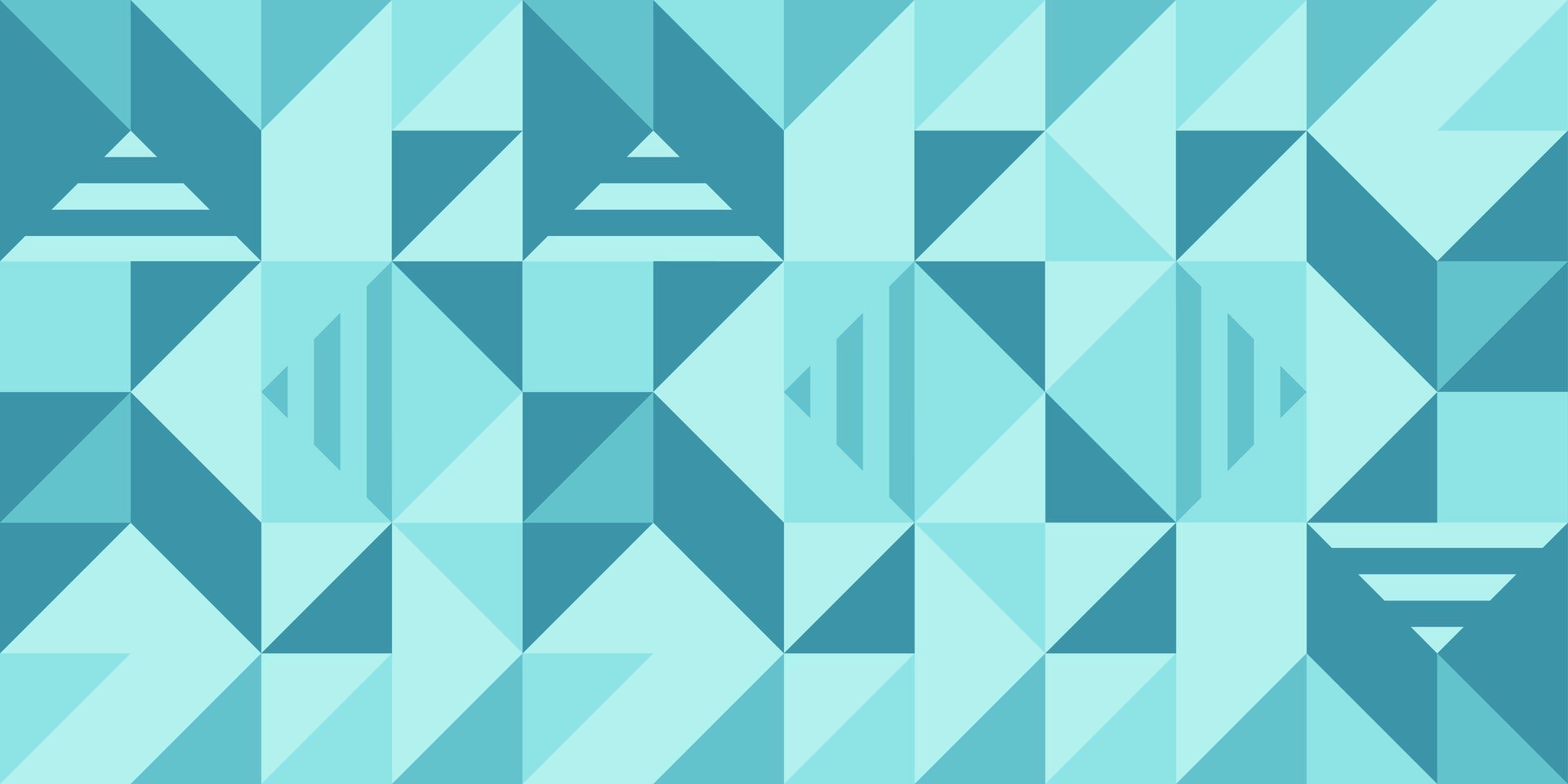 Geometric abstract background in blue tones. Minimalistic background with repeating geometric pattern vector