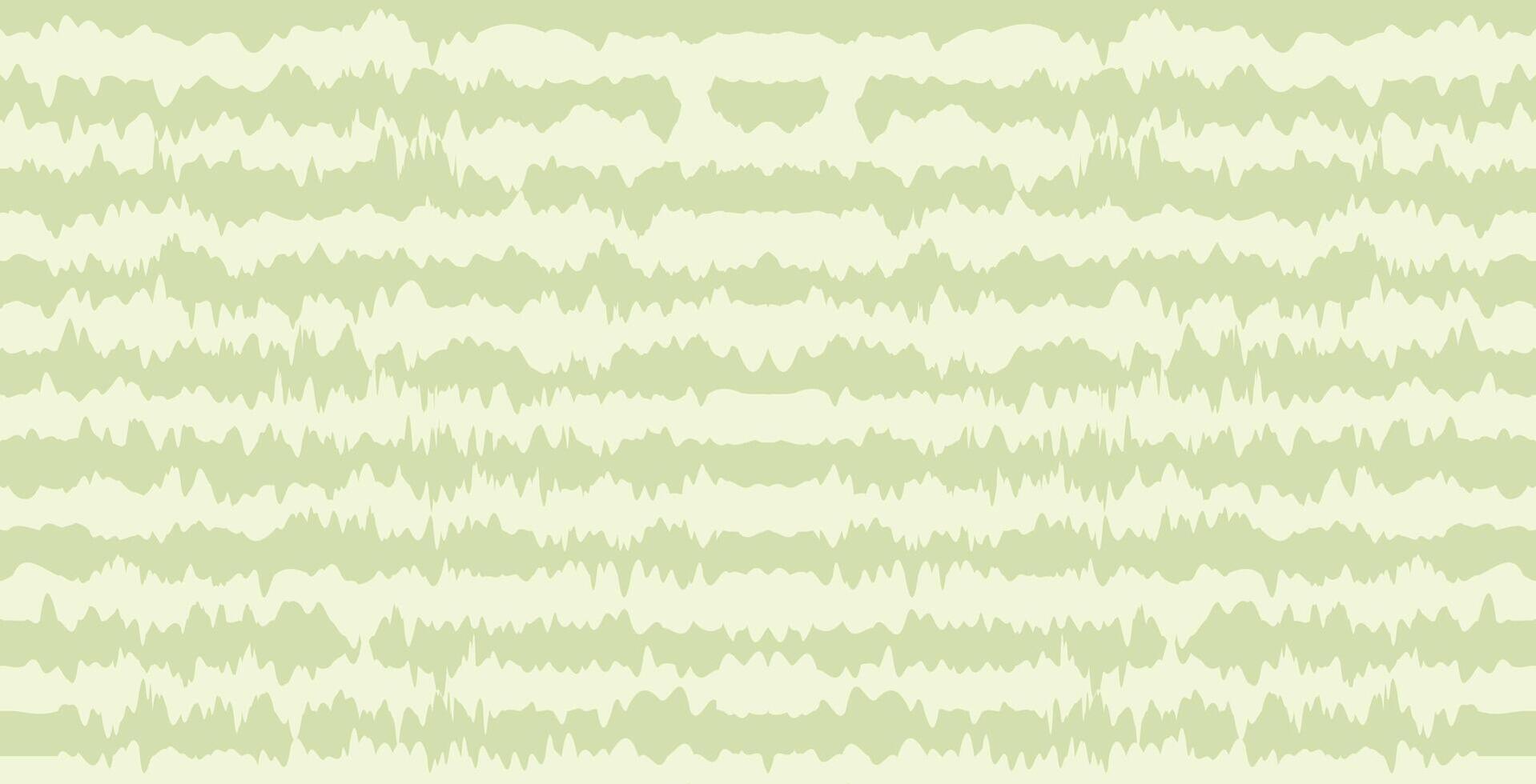 Seamless abstract wavy pattern in light green tones. Background with irregular horizontal waves. vector