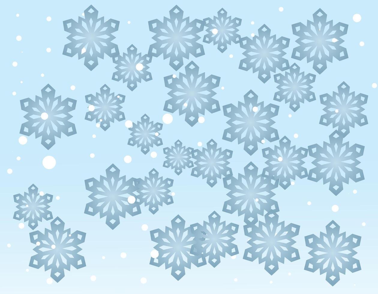 Background with snowflakes on a blue background. Universal Christmas art templates. Abstract background. vector