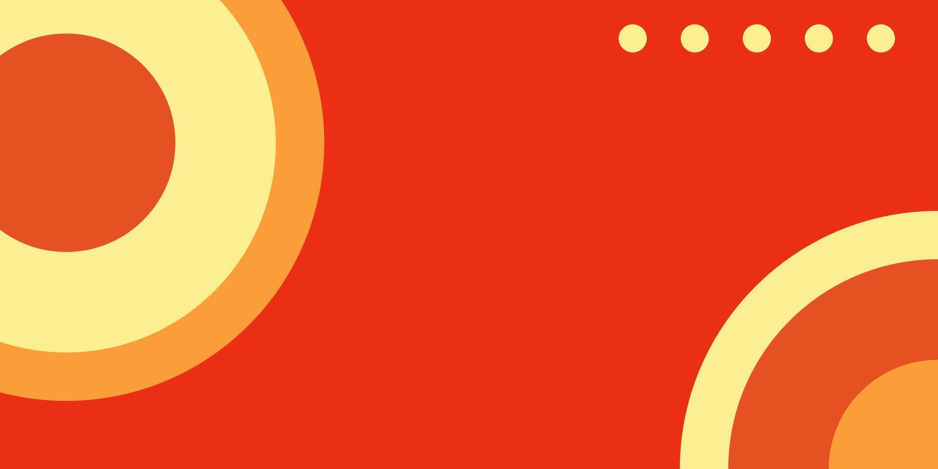 Orange circle pattern background free copyspace area design. Perfect for your design project vector