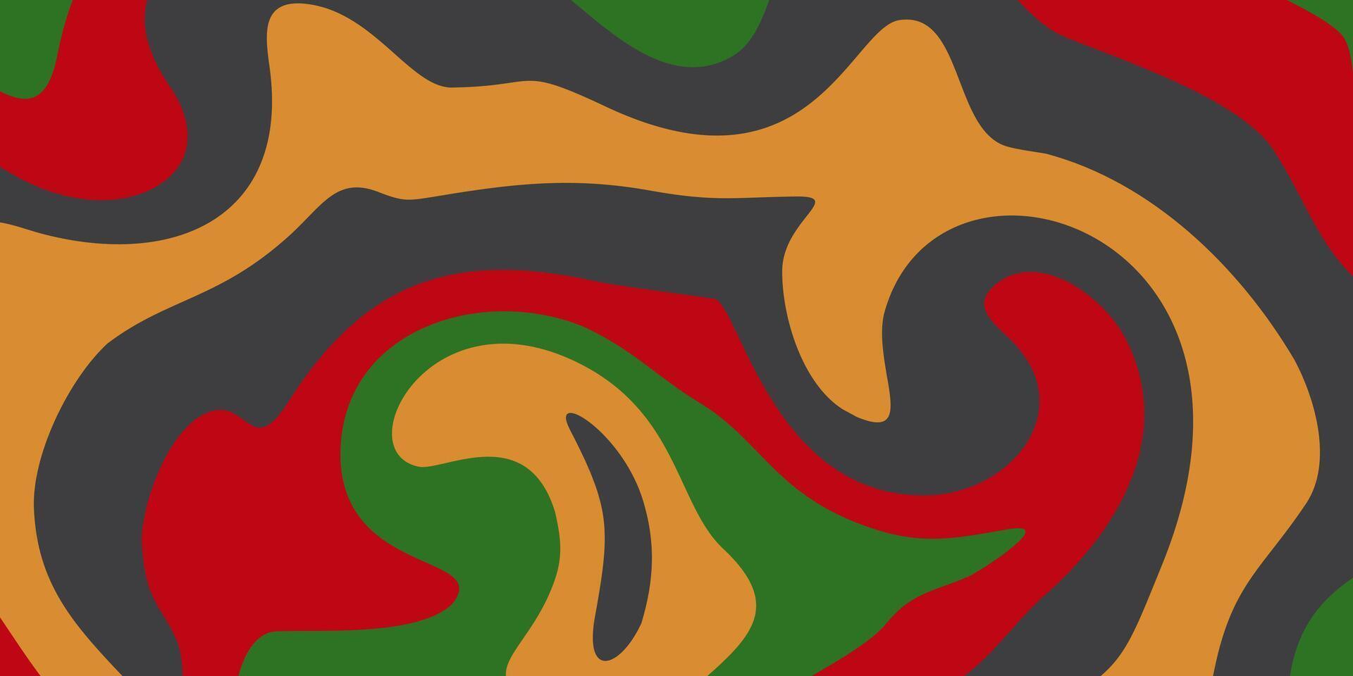 Juneteenth theme with wavy abstract background, freedom day. Perfect for your design template vector
