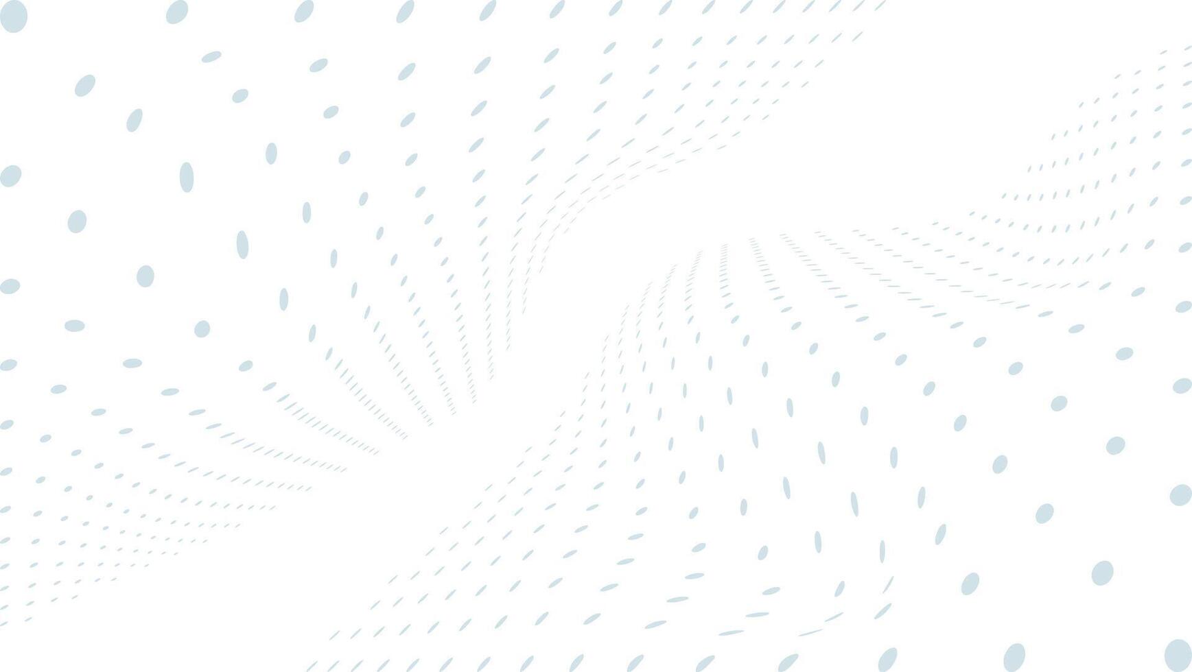 white abstract background with wavy dots vector