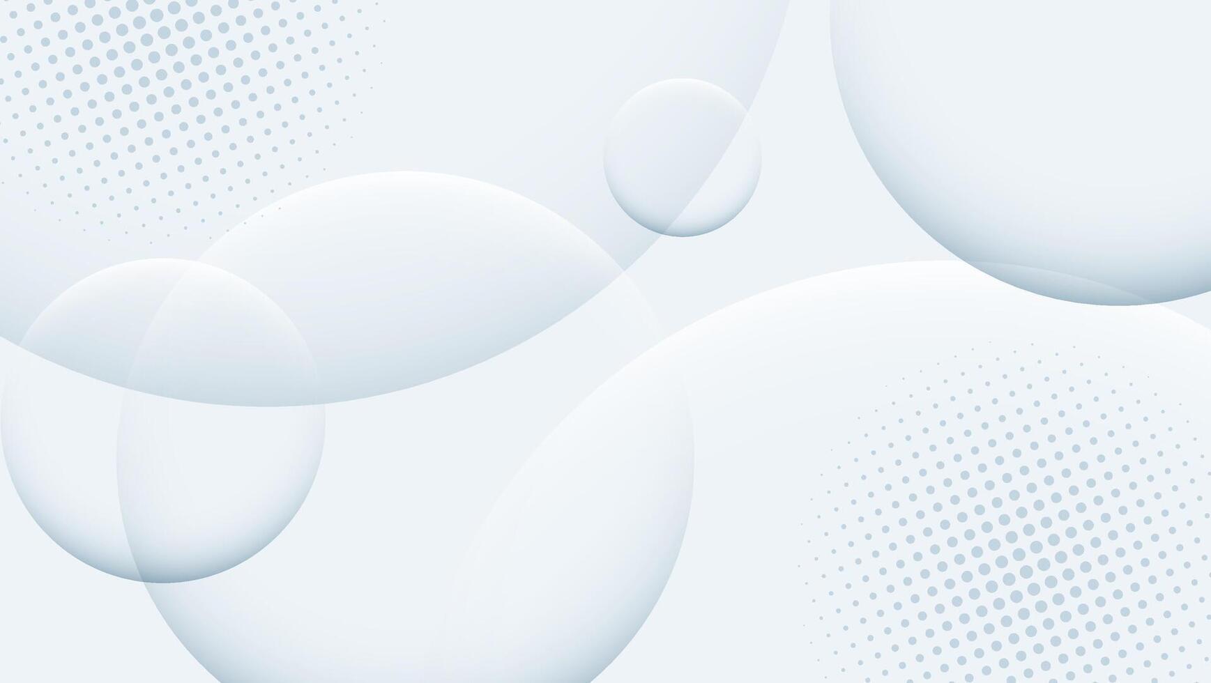 white blue abstract background with circles and dots. vector