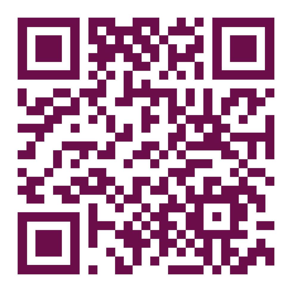 Qr code icon. Dark red color. illustration vector