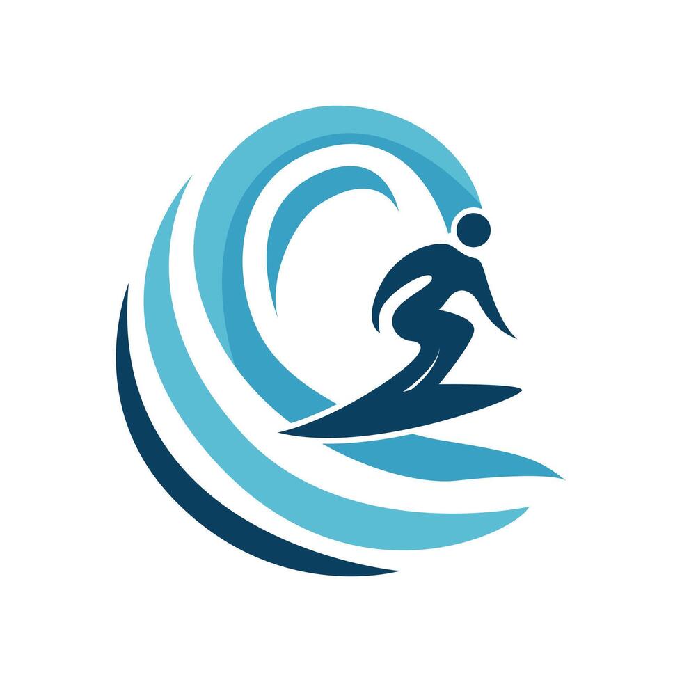 surf logo design concept creative idea vector