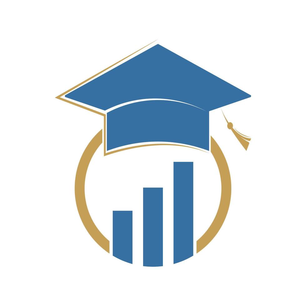 academy study investment logo design concept idea vector