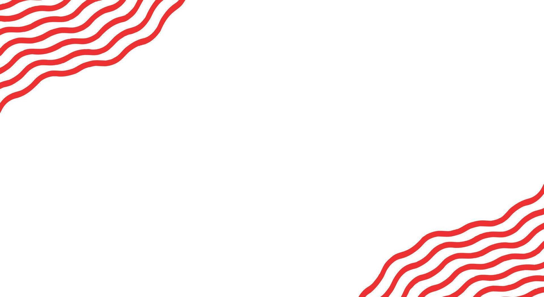 red wave pattern background design template vector