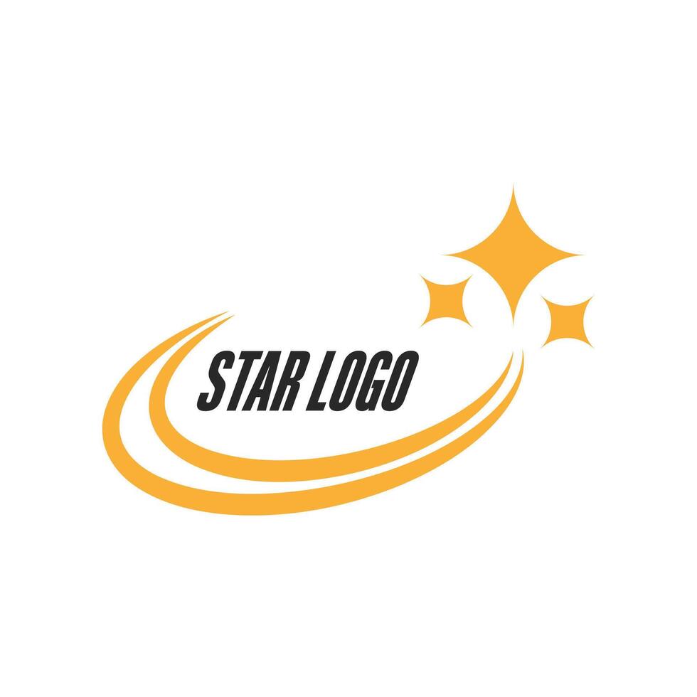 star shooting logo design concept idea vector