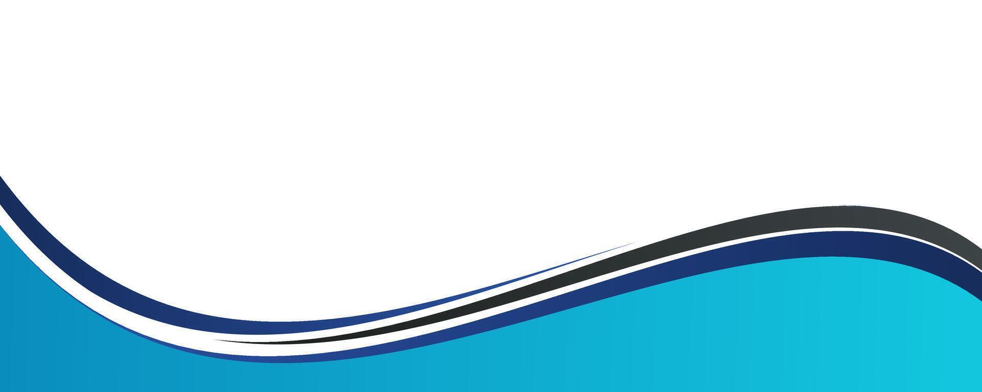 Modern blue wave abstract background design vector