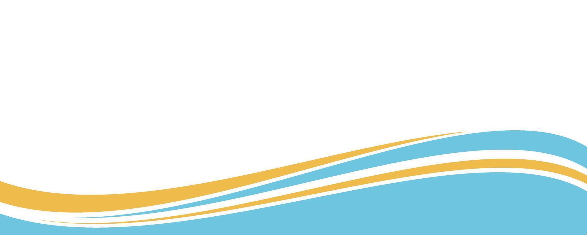 Sleek business banner with flowing abstract shapes vector