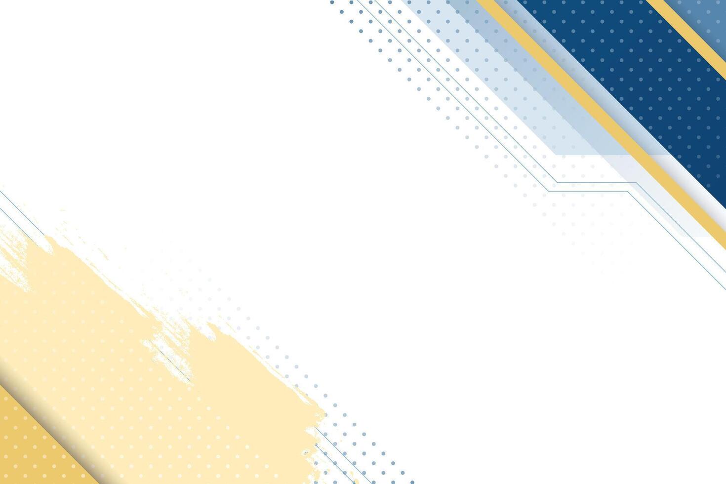 Abstract modern background with blue, yellow, and geometric elements vector