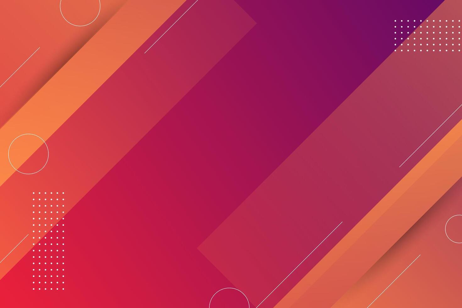 Vibrant gradient abstract background with geometric shapes vector