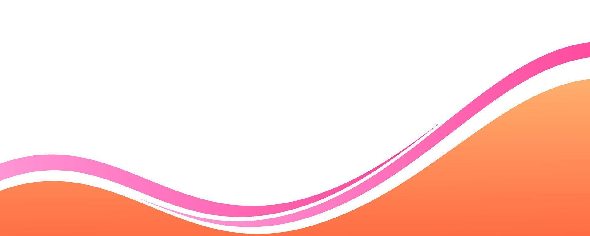 Clean abstract banner design with smooth liquid lines vector
