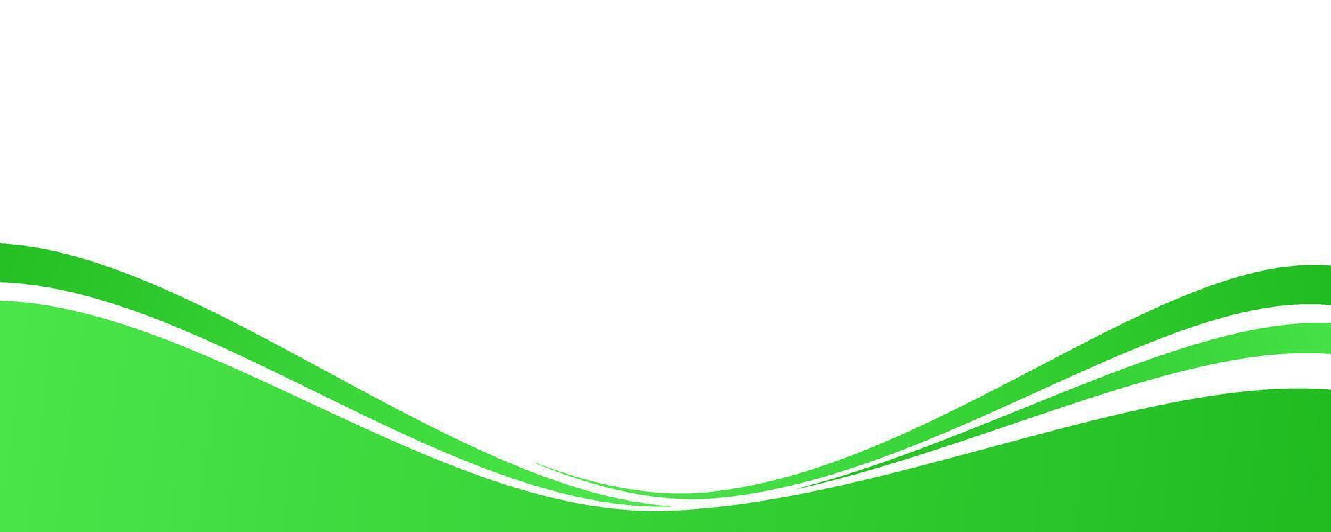 Professional presentation background featuring elegant green curves vector