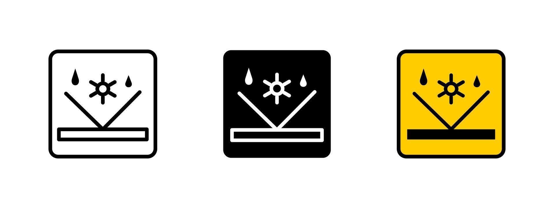 UV protection icon. Shield blocking ultraviolet rays from the sun illustration. Symbol of skin protection and solar defense sign. vector