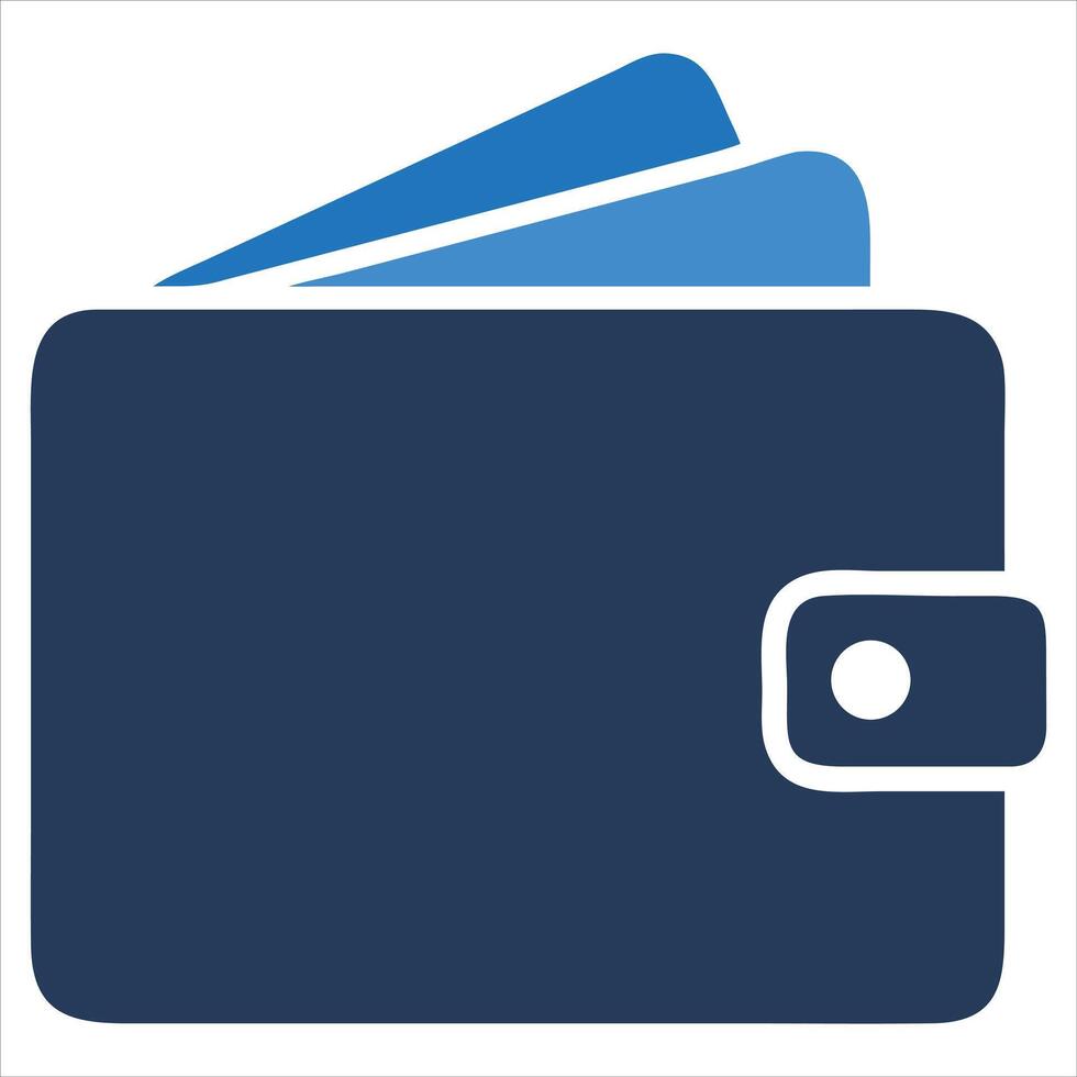 Wallet with Card Inside Icon Illustration of Money and Payment Concept vector