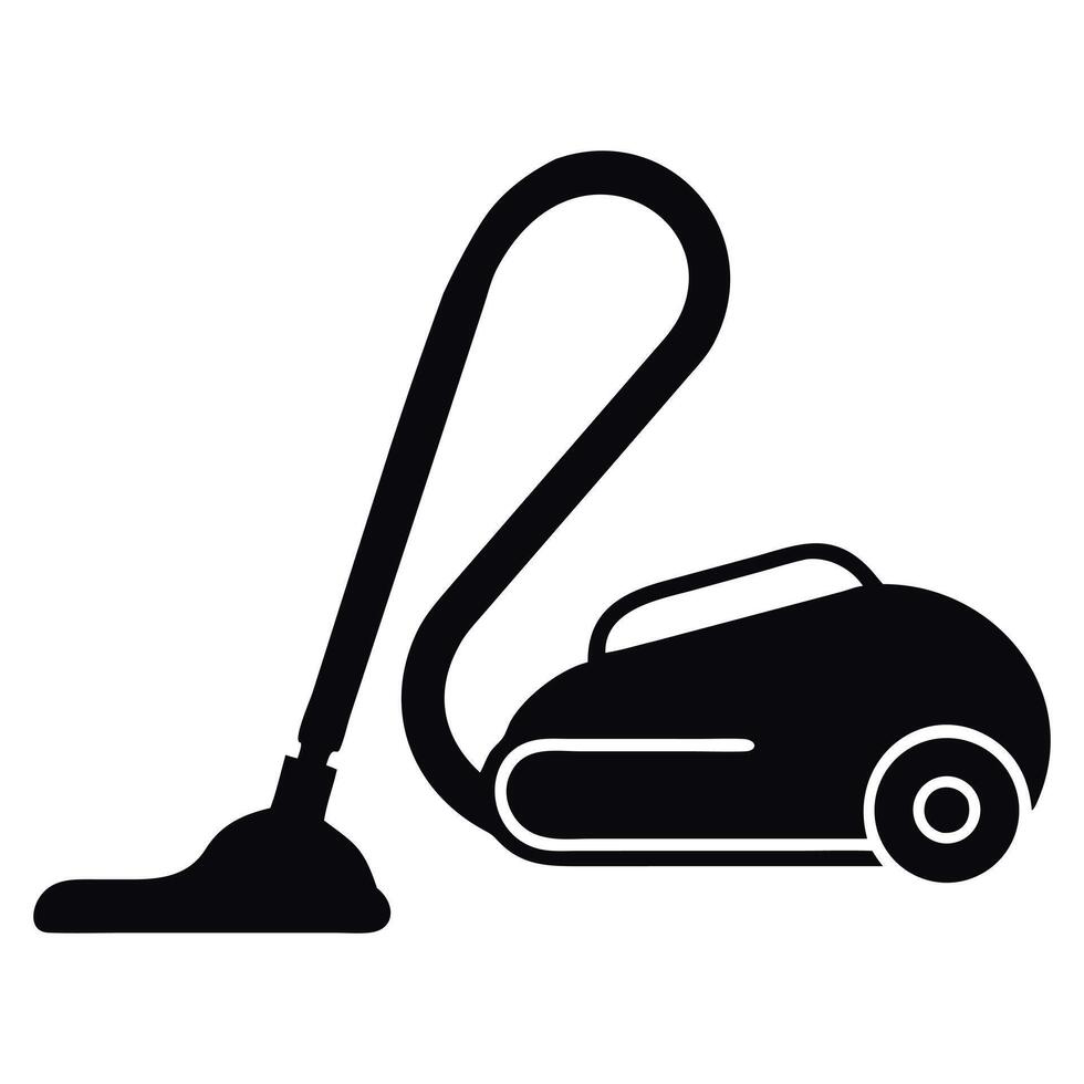 A vacuum cleaner icon on a white background vector