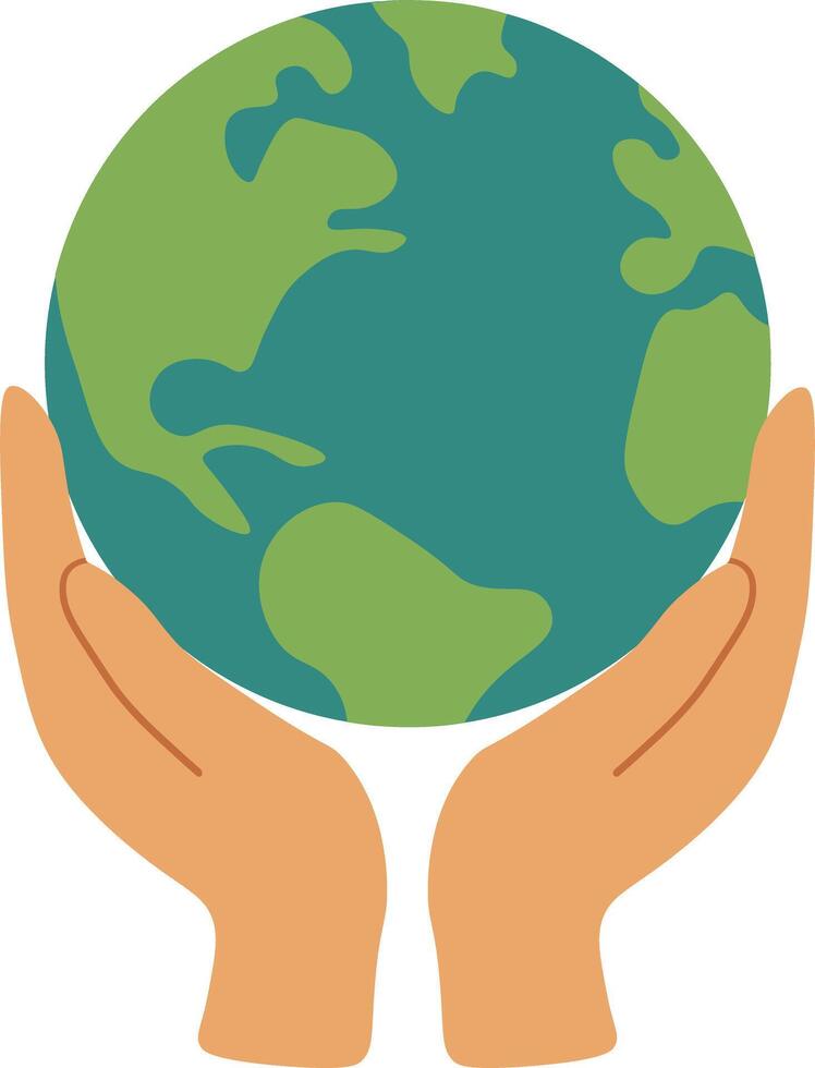 Caring Hands Around the Globe vector