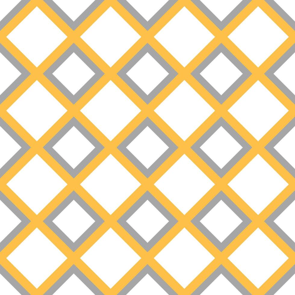 Seamless geometric pattern with yellow rhombus on a white background vector
