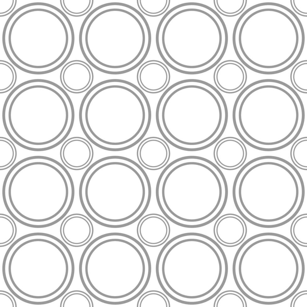 Seamless monochrome pattern with circles on a white background vector