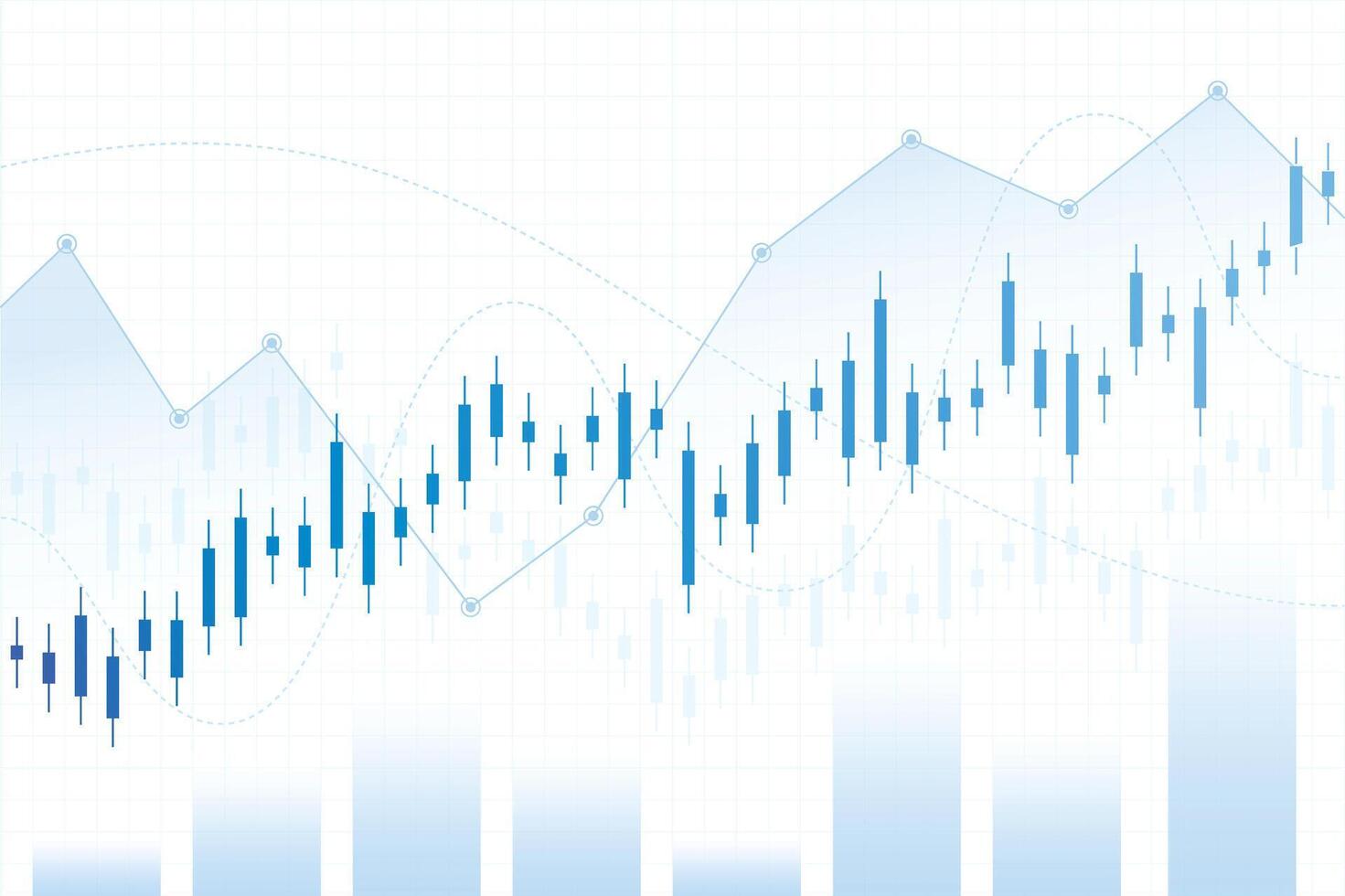 Gradient Stock Market Concept Modern Financial Data Visualization and Trading Illustration vector