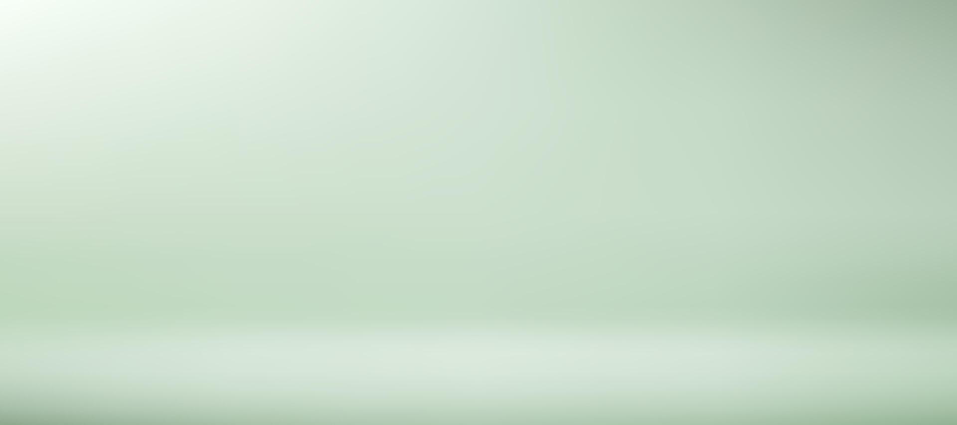 Background Pastel green Wall Studio Room with Light. Space for selling products on the website. Template mock up for display of product. illustration. vector
