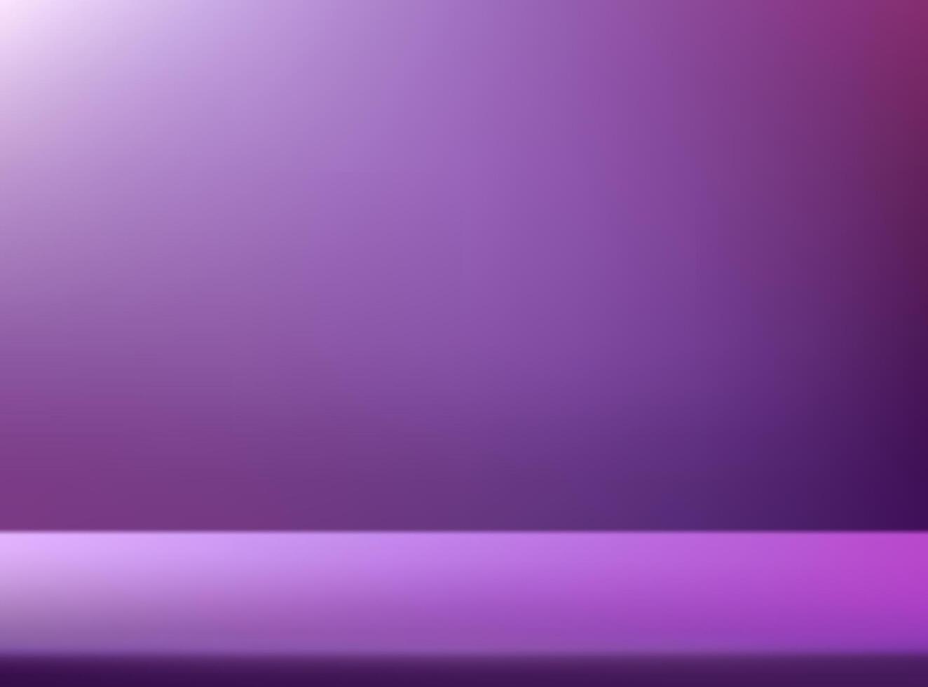 Purple studio background. Purple and pink Background Empty Room Studio with table. Space for selling products on the website. illustration. vector