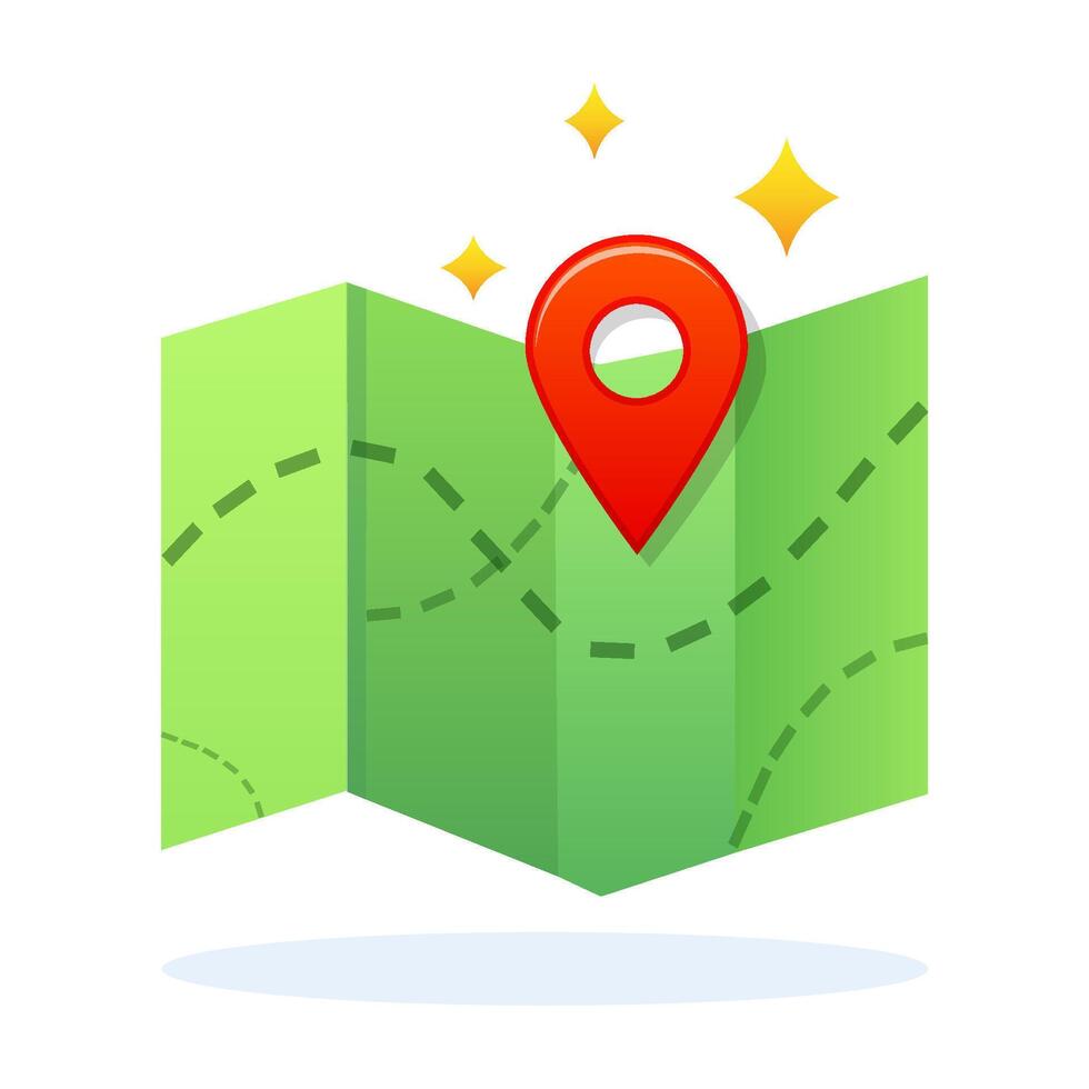 Travel map location modern navigation icon. illustration vector