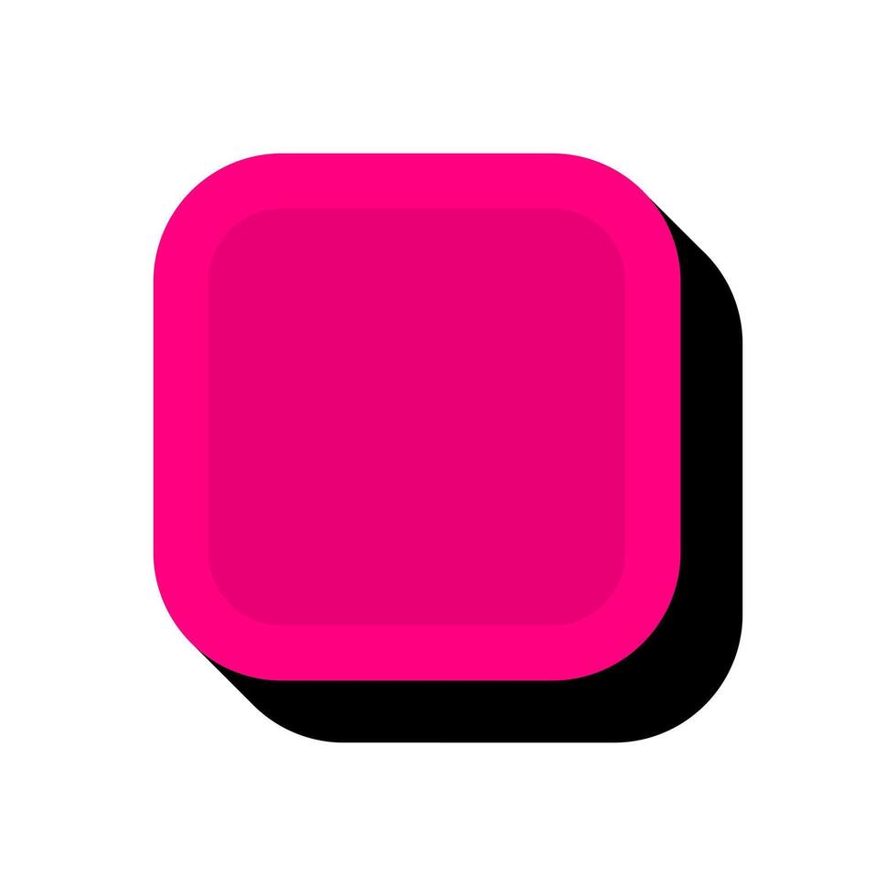 Modern rounded rectangle. Flat design element asset. vector