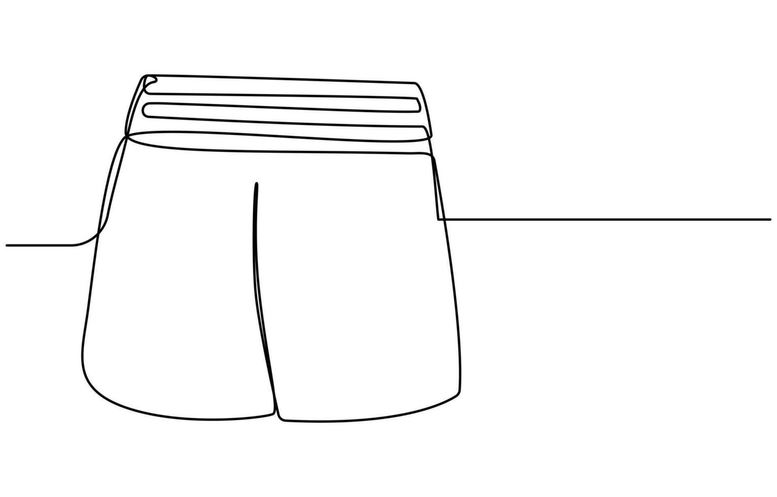 shorts line art drawing vector