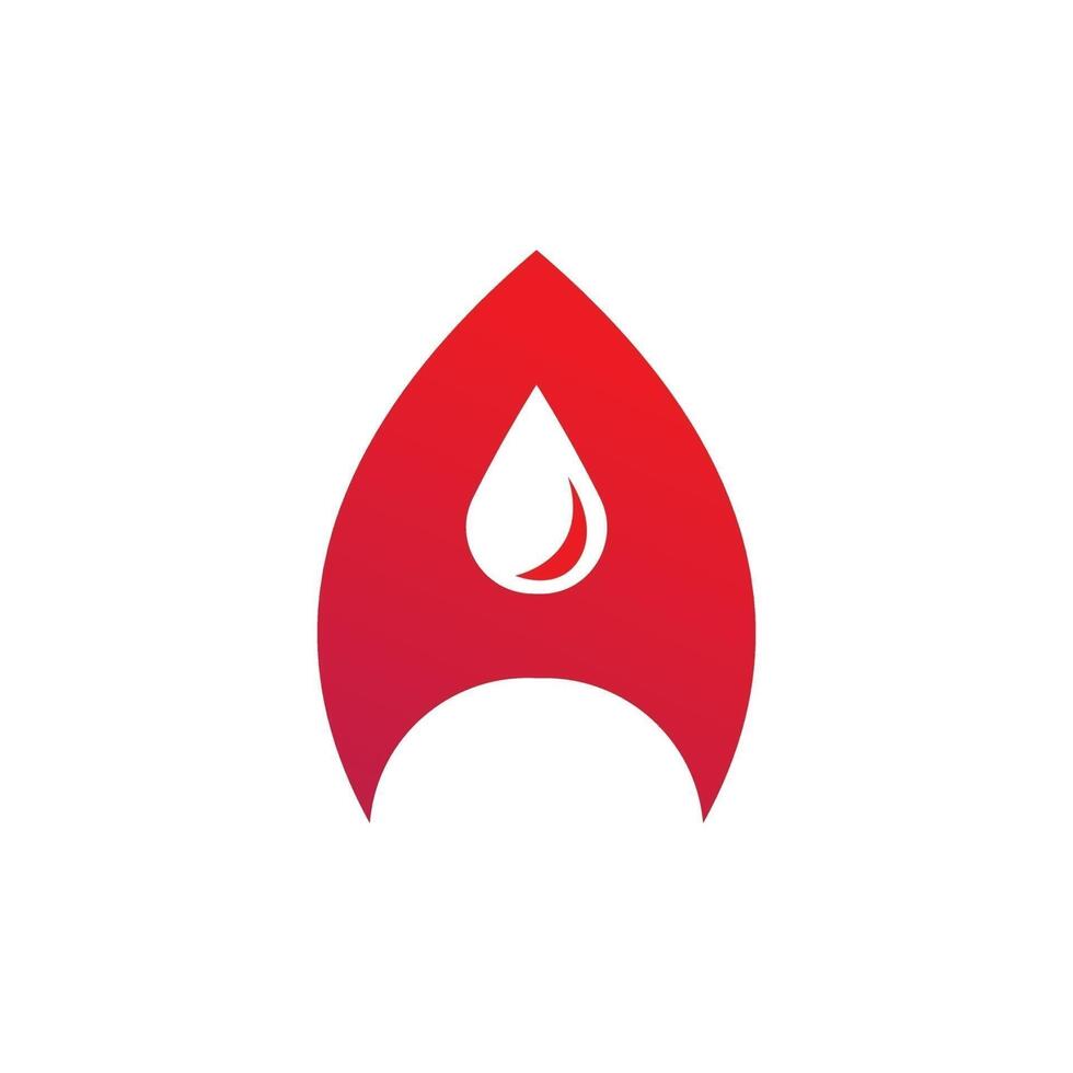 A vibrant red logo resembling a stylized letter A or a flame, with a white droplet shape embedded in its center, suggesting liquids, energy, or fuel. vector