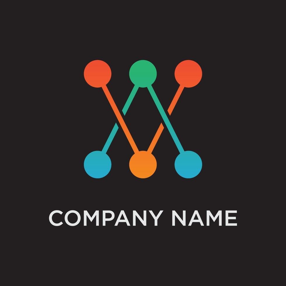 A modern logo featuring six interconnected dots in orange, green, and blue, forming a stylized, woven pattern that suggests networking, collaboration, or complex systems. vector