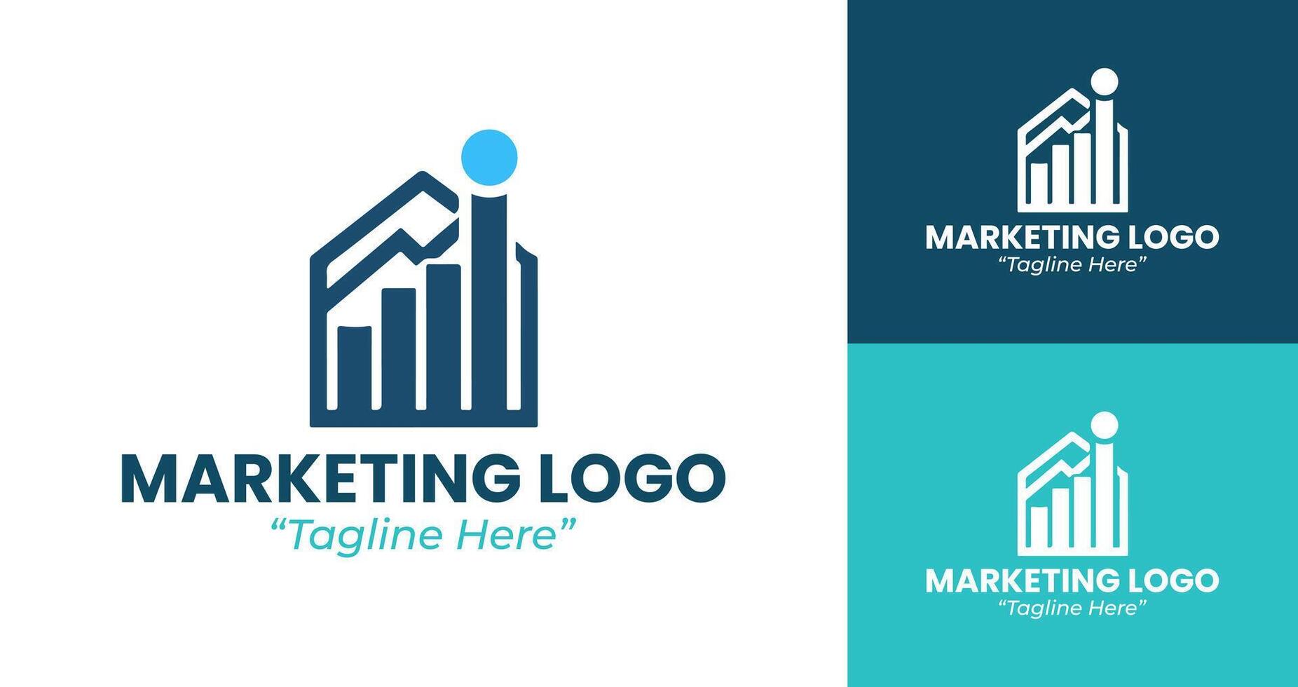 Modern and Professional Marketing Logo Design for Business and Branding vector