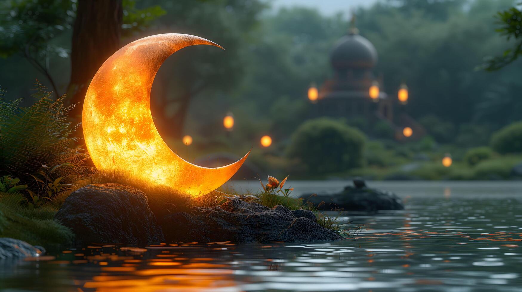 a crescent moon is lit up by the light of the sun photo