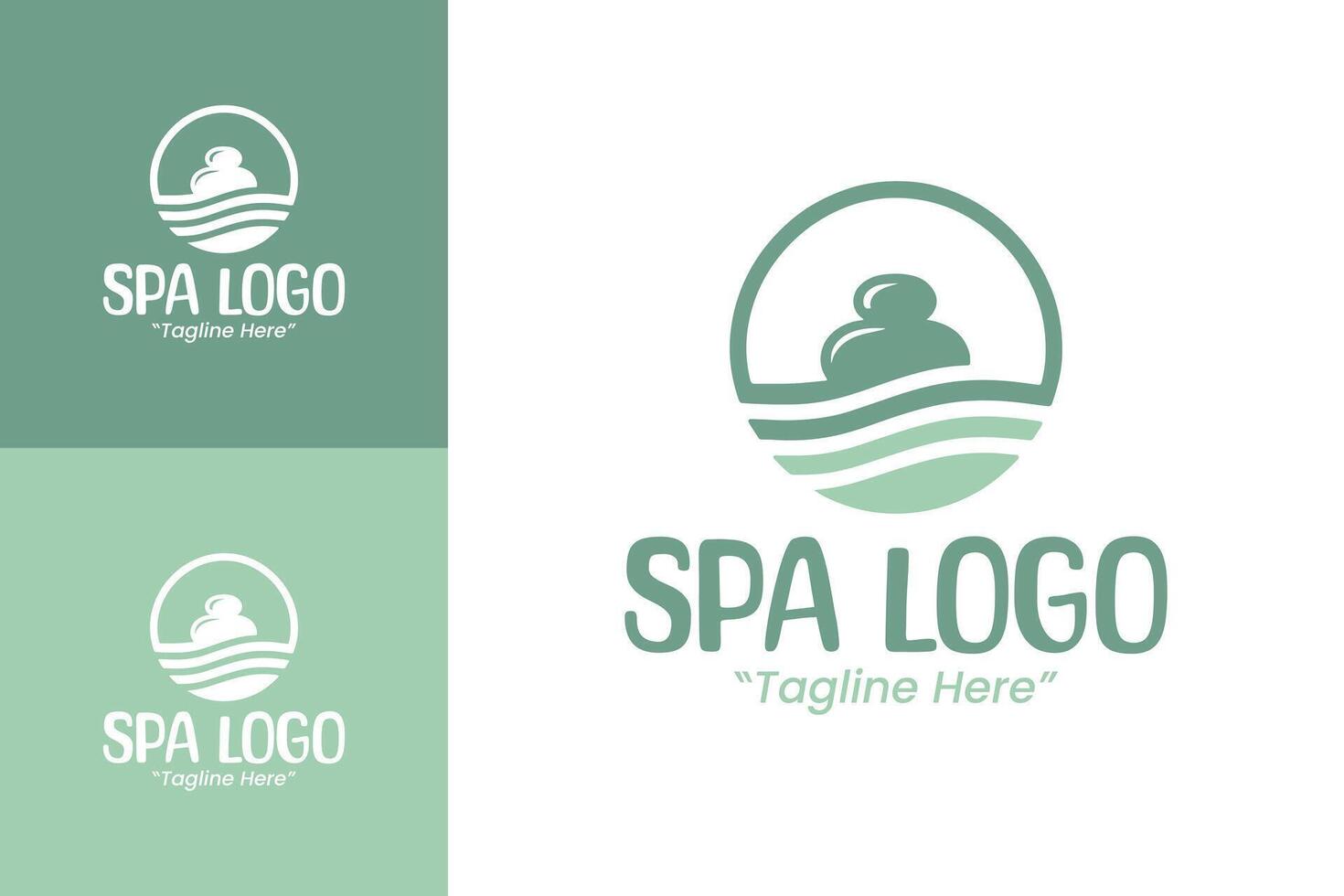 Natural Spa and Wellness Logo with Clean Design for Health and Beauty Branding vector